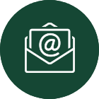 Envelop Symbol with at Sign on enclosed letter