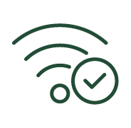 Wifi with check mark Icon