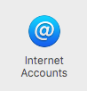 Internet Accounts on a Mac