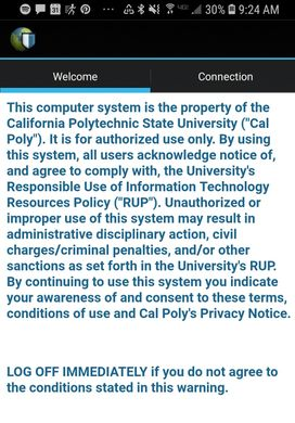 Cal Poly's Responsible use policy